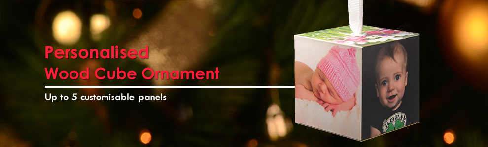 Personalized Cube Ornament