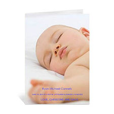 Personalised Baby Photo Cards, 5X7 Portrait Folded
