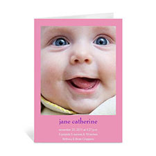 personalised Baby Pink Greeting Cards