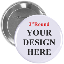 Full Colour Imprint Custom Button Pin, 3