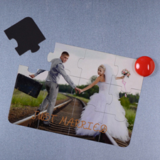 Personalised Magnetic Just Married Invitation Puzzle