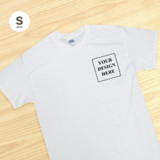 Custom Square Image White Men Small T Shirt