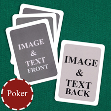 Poker Custom Cards (Blank Cards) White Border Playing Cards