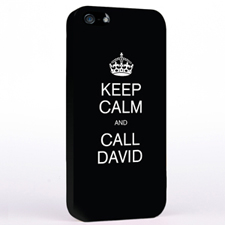 Personalised Black Keep Calm iPhone Case