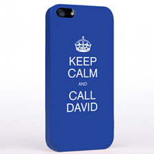 Personalised Blue Keep Calm iPhone Case