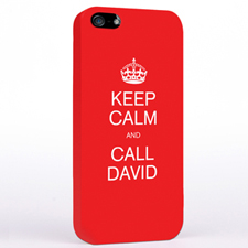 Personalised Red Keep Calm iPhone Case