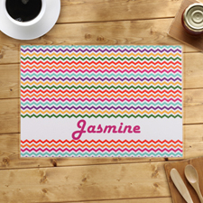 Personalised Chevron Zigzag Placemats