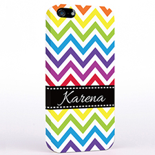Personalised Colourful Chevron iPhone Case