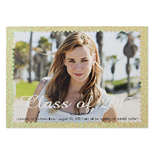 Finishing Highlights Personalised Photo Graduation Announcement Party Invitation Card