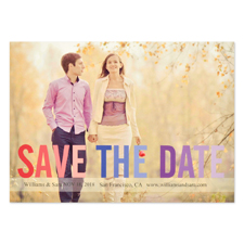 Personalised Boldly Stated Personalised Save The Date Invitation Cards