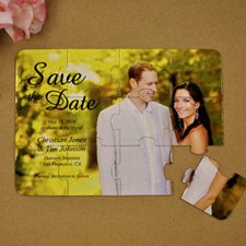 Personalised Formal Date Save The Date Puzzle Invite