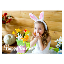 Personalised Full Photo Easter Invitations, 5X7 Stationery Card