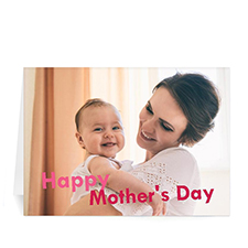 5X7 Folded Personalised Greeting Cards, Happy Mother's Day