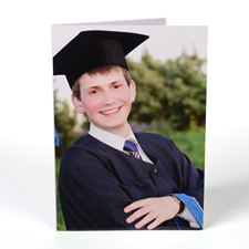 Custom Printed Portrait Graduation Greeting Card