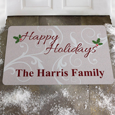 Create Your Own Happy Holidays Door Mat
