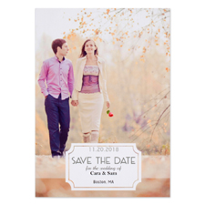 Create Your Own Modern Matrimony Announcement Cards