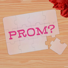 Personalised Prom Puzzle Invite