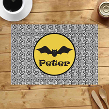 Personalised Halloween Bat Placemats