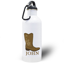 Personalised Photo Boot Water Bottle