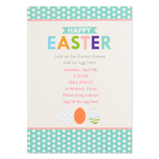 Create Your Own Easter Party Invitation Personalised Photo Card 5X7