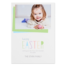 Create Your Own Happy Easter Personalised Photo Card 5X7