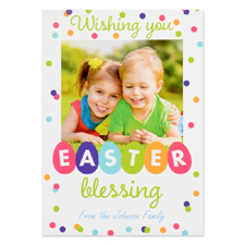 Create Your Own Easter Blessing Personalised Photo Card 5X7