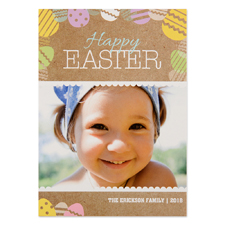 Create Your Own Easter Egg Personalised Photo Card 5X7