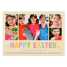 Create Your Own Easter Frame Personalised Photo Card 5X7
