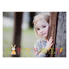 Create Your Own Little Bunny Personalised Easter Photo Card 5X7
