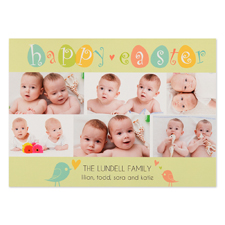 Create Your Own Easter Chicks Personalised Photo Card 5X7