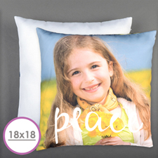 Peace Personalised Pillow Cushion (18 Inch) (No Insert) 