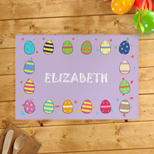 Personalised Girl's Easter Egg Placemats