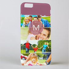 Six Collage Photo Initial Personalised iPhone 6+ Case