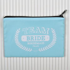 Team Bride Personalised Cosmetic Bag, 6X9