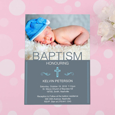 Baptism Honoring Personalised Invitation Card Cards
