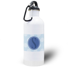 Blue Dots Personalised Water Bottle