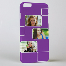Plum Three Collage Photo Personalised iPhone 6+ Case