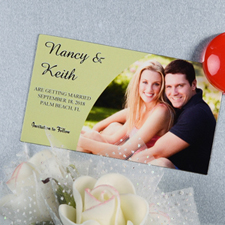 Create And Print Sage Simple Personalised Photo Magnet 2x3.5 Card Size