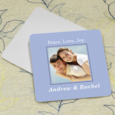 Sky Personalised Photo Square Cardboard Coaster