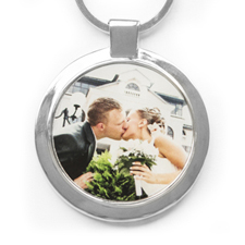 Personalised Photo Round Metal Keychain (Large)