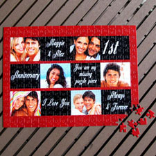 Personalised Black & Red 12X16.5 Photo Puzzle