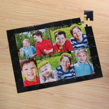 Personalised Black 5 Collage 12X16.5 Photo Puzzle