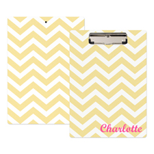 Gold Chevron Personalised Clipboard