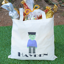 Frankenstein Personalised Halloween Trick Or Treat Bag