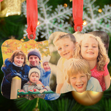 Personalised Wooden Photo Whimsical Ornament