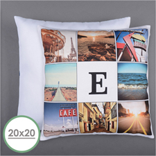 Instagram Personalised 8 Collage Photo Pillow 20X20  Cushion (No Insert) 