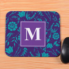 Purple Blooms Personalised Mousepad