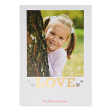Foil Gold Love Personalised Valentine's Day Card