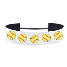 Softball Personalised Name 1.5 Inch Headband
