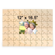 12 x 16.5 Personalised Printed Middle Wooden Guestbook Puzzle (49 pieces)